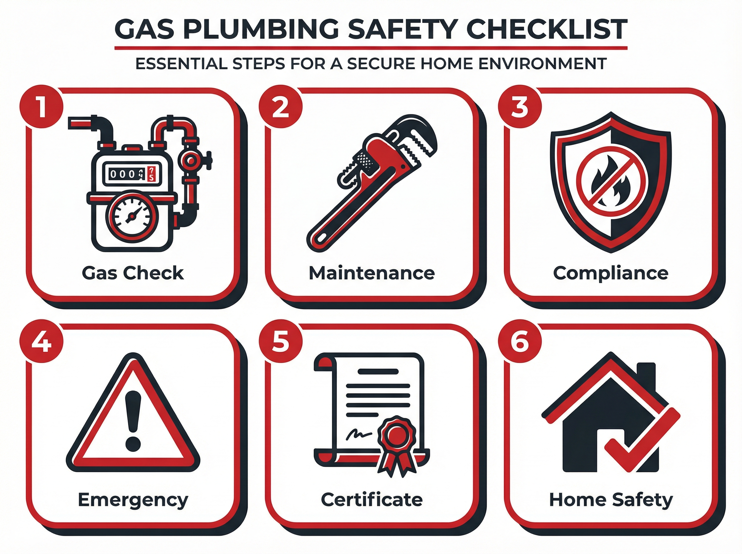 Gas Plumbing Safety Sydney — step by step infographic guide